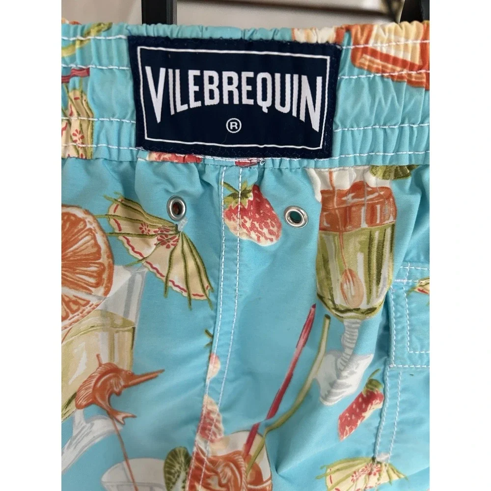 Men's Size XL Vilebrequin Swim Shorts Trunks Drinks/Cocktail's Fruit Unlined